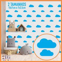 120 Adesivos decorativo de parede NUVEM quarto infantil