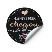 120 Adesivos Sua encomenda chegou Vinil etiqueta redondos mimo