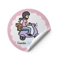 120 Adesivos Vinil etiqueta redondos mimo Gratidão