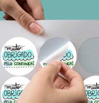 120 Etiqueta Adesiva Muito obrigado pela confiança 120 Etiqueta Adesiva Muito obrigado pela confiança