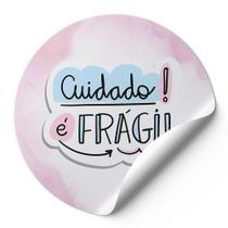 120 Etiquetas Auto Colante Adesivos Redondos Cuidado É Frágil Fundo Boho Rosa AD00438 120 Etiquetas Auto Colante Adesivos Redondos Cuidado É Frágil Fundo Boho Rosa AD00438