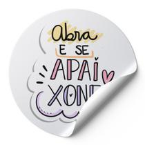 120 Etiquetas Redondas Adesivas Auto Colante Abra E Se Apaixone Modelo AD48 120 Etiquetas Redondas Adesivas Auto Colante Abra E Se Apaixone Modelo AD48