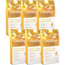 120 Folhas Prontas Para Depilação Corporal Natural Depilflax 120 Folhas Prontas Para Depilação Corporal Natural Depilflax