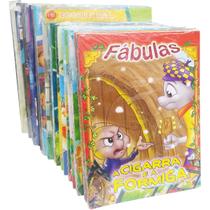 120 Livrinhos Infantis Fábulas Clássicos Futebol Princesas - Bicho Esperto