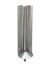 1,20 m de duto galvanizado de 100 mm de diâmetro com chapéu chinês 1,20 m de duto galvanizado de 100 mm de diâmetro com chapéu chinês