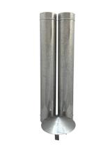 1,20 m de duto galvanizado de 180 mm de diâmetro com chapéu chinês 1,20 m de duto galvanizado de 180 mm de diâmetro com chapéu chinês