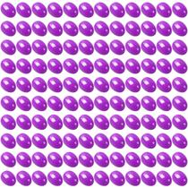 120 Ovos de Páscoa de Plástico Roxos 6 x 4,5 cm 120 Ovos de Páscoa de Plástico Roxos 6 x 4,5 cm