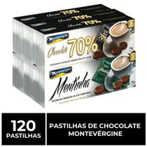 120 Pastilhas de Chocolate, Menta e 70% Cacau, Montevérgine