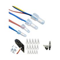 120 Peças Conectores Terminais De Crimpagem De Ponta Fechada Para Fios 22-16 16-14 12-10 AWG