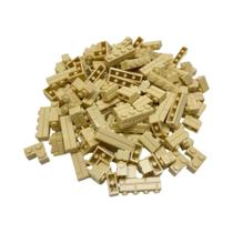 120 Peças De Blocos De Montar Listrados MOC: Palácio, Castelo, Cidade, Casa, Muro - Brinquedos