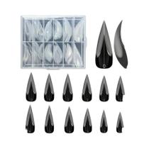 120 Peças De Unhas Postiças 3D Em Forma De Garra De Águia, Unhas De Cristal Stiletto, Dicas De