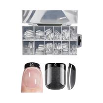 120 Peças De Unhas Postiças Em Gel Com Cobertura Total, Formatos Stiletto, Amêndoa, Quadrado E