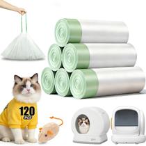 120 Sacos para Forro de Caixa de Areia para Gatos Autolimpante Compatíveis com MW-SC01/SC02/SC09/LR01/LB01, Sacos Pesados Pré-Separados com Cordão - 18" x 12,6" 120 Sacos para Forro de Caixa de Areia para Gatos Autolimpante Compatíveis com MW-SC01/SC02/SC09/LR01/LB01, Sacos Pesados Pré-Separados com Cordão - 18" x 12,6"