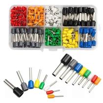 1200 Terminais Elétricos Tubular Ilhós Pre Isolado Para Fio Estojo 1200 Terminais Elétricos Tubular Ilhós Pre Isolado Para Fio Estojo