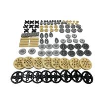 120PCS Blocos De Construção MOC Tecnologia Engrenagem Rack Mecânico Para Acessórios De Carro E Robô