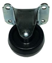 (120pçs) Rodizio Fixo Placa Roda 41mm Pp Preta Atacado (120pçs) Rodizio Fixo Placa Roda 41mm Pp Preta Atacado