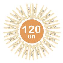 120un Mini prendedor pregador grampos madeira natural 120un Mini prendedor pregador grampos madeira natural