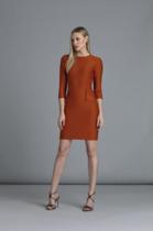 121213petroleom vestido curto liso com lapelas e mangas 7/8