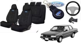 124Kit Premium Ford Del Rey 1981-1991:Capas+Volante+Chaveiro
