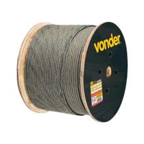 12,5m De Cabo De Aço P/ Guincho Elétrico 1/8" 18x7 Flexível 12,5m De Cabo De Aço P/ Guincho Elétrico 1/8" 18x7 Flexível