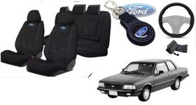 129Kit Capas Tecido Del Rey 1981-1991 + Volante + Chaveiro