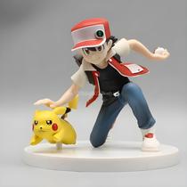 12cm Pokémon Ash Ketchum Pikachu PVC Action Figure Modelo Ornamento Para Casa Presente De