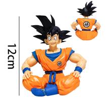 12cm Sentado Son Goku Super Saiyan Dragon Ball Z Anime Figura De Ação Modelo Boneca Brinquedo