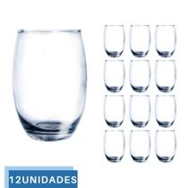 12Copos Vidro Duravel Transparente Redondo 465ml Aruba Nadir - NADIR FIGUEREIDO