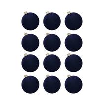 12pçs enfeites de bola de natal de veludo, decoração de casa, elegante e resistente