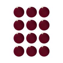 12pçs enfeites de bola de natal de veludo, decoração de casa, elegante e resistente