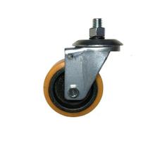 (12pçs) Rodizio Alumínio Pu 3pol. Rosca Girat. 150kg Roda (12pçs) Rodizio Alumínio Pu 3pol. Rosca Girat. 150kg Roda