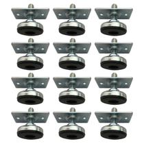 (12pçs) Sapata, Pé Nivelador C/ Placa 30x45mm Rosca 5/16 (12pçs) Sapata, Pé Nivelador C/ Placa 30x45mm Rosca 5/16