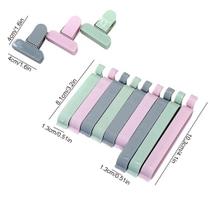 12Pcs/set Plastic Bag Sealer Snack Fresh Food Storage Bag Clips Kitchen Tool Accessories Mini Vacuum Sealing Clamp Food Clip Clipes de saco