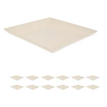 12un Petisqueira prato quadrado 24x24cm fundo Marfim