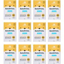 12UN Sabonete Vegetal Bebe Vida Leite de Arroz 90g Davene