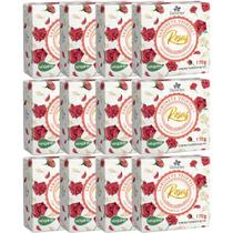 12UN Sabonete Vegetal Rosas Vermelhas 170G Davene