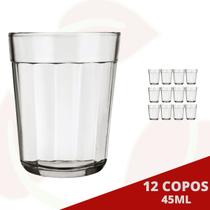 12UNI Copo de Shot Nadir 45ML Dose Tequila Cachaça Pinga