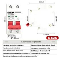 12v 24v 48v 36v Dc Mcb Bateria Protetor De Carro Mini Disjuntor Positivo Negativo Polo Switch