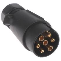 12V 7 vias redondas padrão europeu carro plug conector 7 pinos soquete plugues reboques