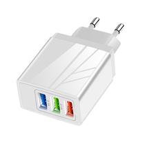 12w Com Led2.4a-3usb Carregador Rápido Do Telefone Móvel Viagem Para Casa Carregamento Portátil Eu