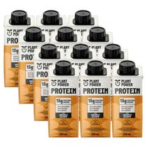 12x Bebida Vegetal 15g Protein Plant Power Caramelo Salgado 250ml