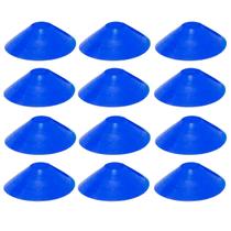 12x Chapéu Chines Cone 19cm Mini Treino Esporte Funcional AZUL