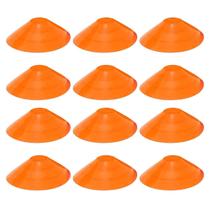 12x Chapéu Chines Cone 19cm Mini Treino Esporte Funcional LARANJA