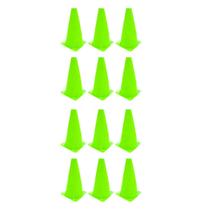 12x Mini Cone Sinalização Esportivo 23cm Agilidade Treino VERDE 12x Mini Cone Sinalização Esportivo 23cm Agilidade Treino VERDE