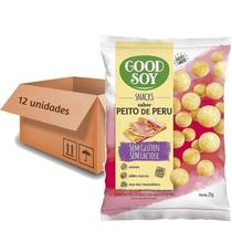 12X Snacks De Soja Goodsoy Sabor Peito De Peru 25G