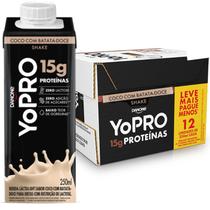 12X Yopro Coco Com Batata Doce Uht 15G Proteinas 250Ml