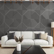 13 Placas Revestimento 3D Decorativo 50cm x50cm 0,5 Ripado