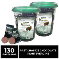 130 Pastilhas de Chocolate com Menta, Mentinha, Montevérgine