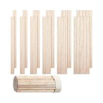 130 Peças De Tiras De Madeira Balsa Para Artesanato DIY, Bastões Quadrados De Madeira Para Modelagem