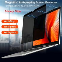 13,6 15 Polegadas MacBook Air pro Protetor De Tela Magnético Anti-espionagem Filtro De Filme